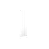 Eastbrook Panel Radiator Eastbrook Charlton Vertical Designer Radiator in Matt White
