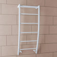 Eastbrook Ladder Rail Eastbrook Biava Corinium Vertical Designer Heated Towel Rail - 1200 x 600mm - Gloss White