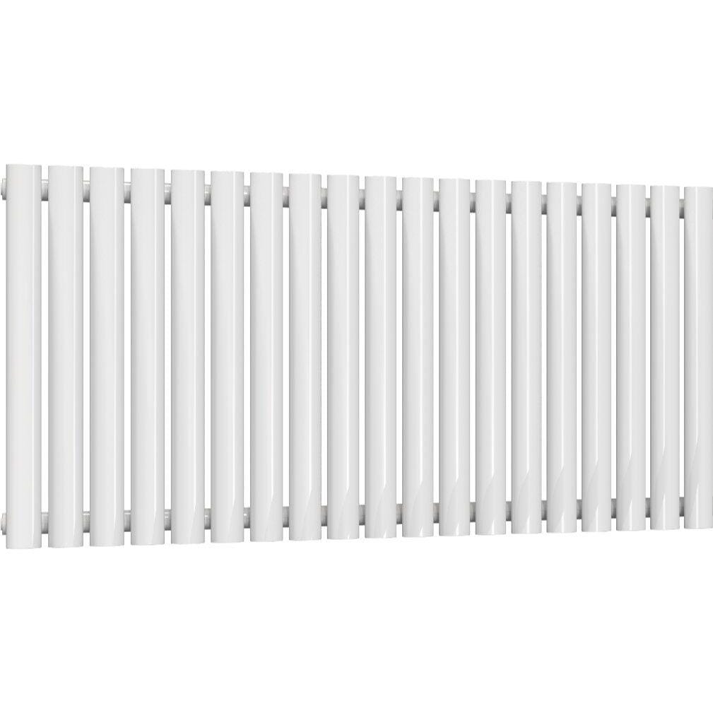 Aquarius Bathrooms Column Radiator Aquarius Athens Single Horizontal Column Radiator in White 600 x1140mm