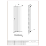 Aquarius Bathrooms Column Radiator Aquarius Athens Double Vertical Column Radiator