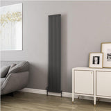 Eastbrook Panel Radiator Eastbrook Kingswood Slimline Vertical Aluminium Radiator 1800 x 310mm / Matt Anthracite