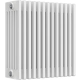 Aquarius Bathrooms Column Radiator Aquarius Foundry Horizontal 6 Column Radiator in White 600mm x 605mm