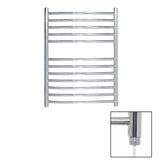 JIS Ladder Rail JIS Sussex Camber Vertical Stainless Steel Curved Heated Towel Rail 700 x 520mm / Electric Only / Polished Chrome