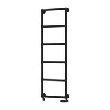 Eastbrook Traditional Towel Rail Eastbrook Stour Vertical Traditional Heated Towel Rail in Matt Black 1550 x 500 / Central Heating