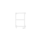 Eastbrook Traditional Towel Rail Eastbrook Stour Vertical Traditional Heated Towel Rail in Matt White 690 x 500 / Dual Fuel