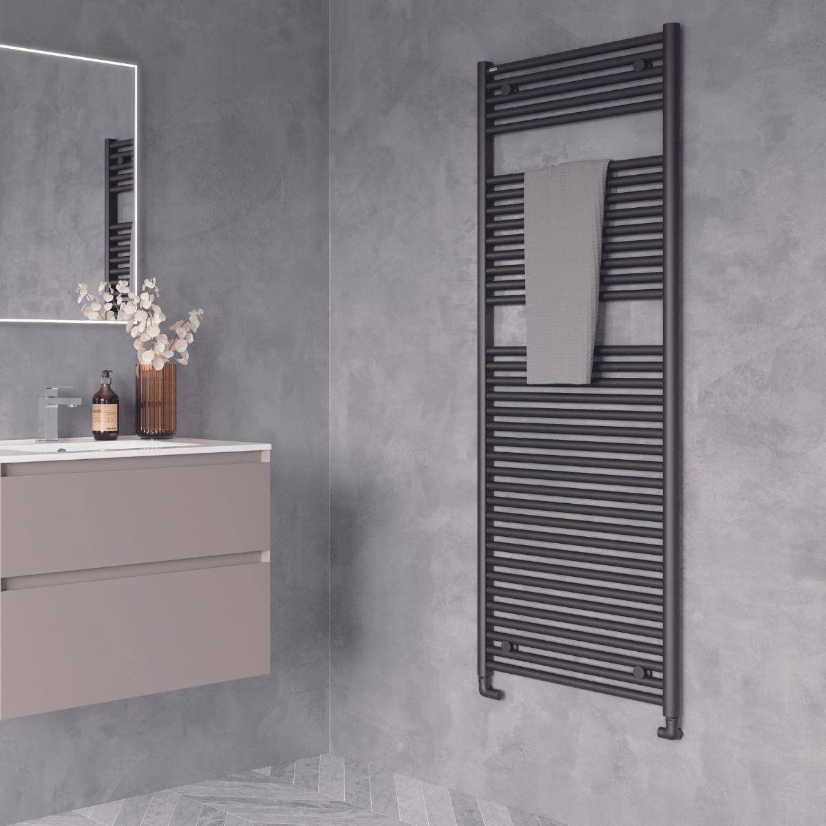 Tissino Ladder Rails Tissino Hugo2 Designer Towel Radiator in Anthracite