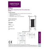 Heritage Insert Radiator Heritage Baby Clifton Traditional Floor Mounted Radiator - 940 x 498mm