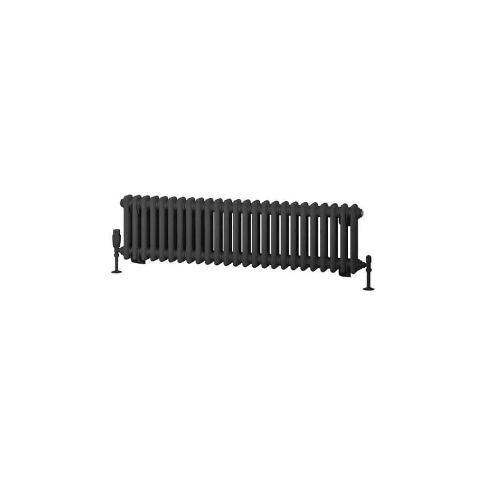 Eastbrook Column Radiator Eastbrook Rivassa Traditional 2 Column Radiator in Matt Anthracite