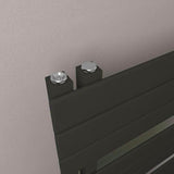 Eastbrook Designer Towel Radiator Eastbrook Helmsley Straight Vertical Designer Towel Rail in Matt Black