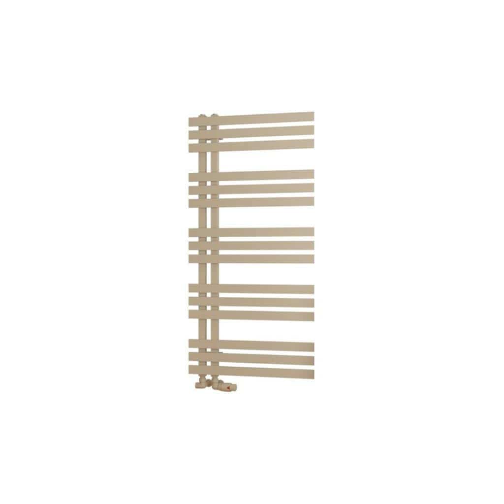 Eastbrook Designer Towel Radiator Eastbrook Hurley Vertical Straight Heated Towel Rail - 1200mm x 600mm in Matt Cappuccino