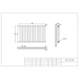 Aquarius Bathrooms Column Radiator Aquarius Athens Horizontal Double Column Radiator