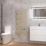 Eastbrook Designer Towel Radiator Eastbrook Hurley Vertical Straight Heated Towel Rail - 1200mm x 600mm in Matt Cappuccino