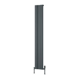 Reina Panel Radiator Reina Gio Aluminium Vertical Single Panel Central Heating Designer Radiator 1800 x 280mm / Anthracite