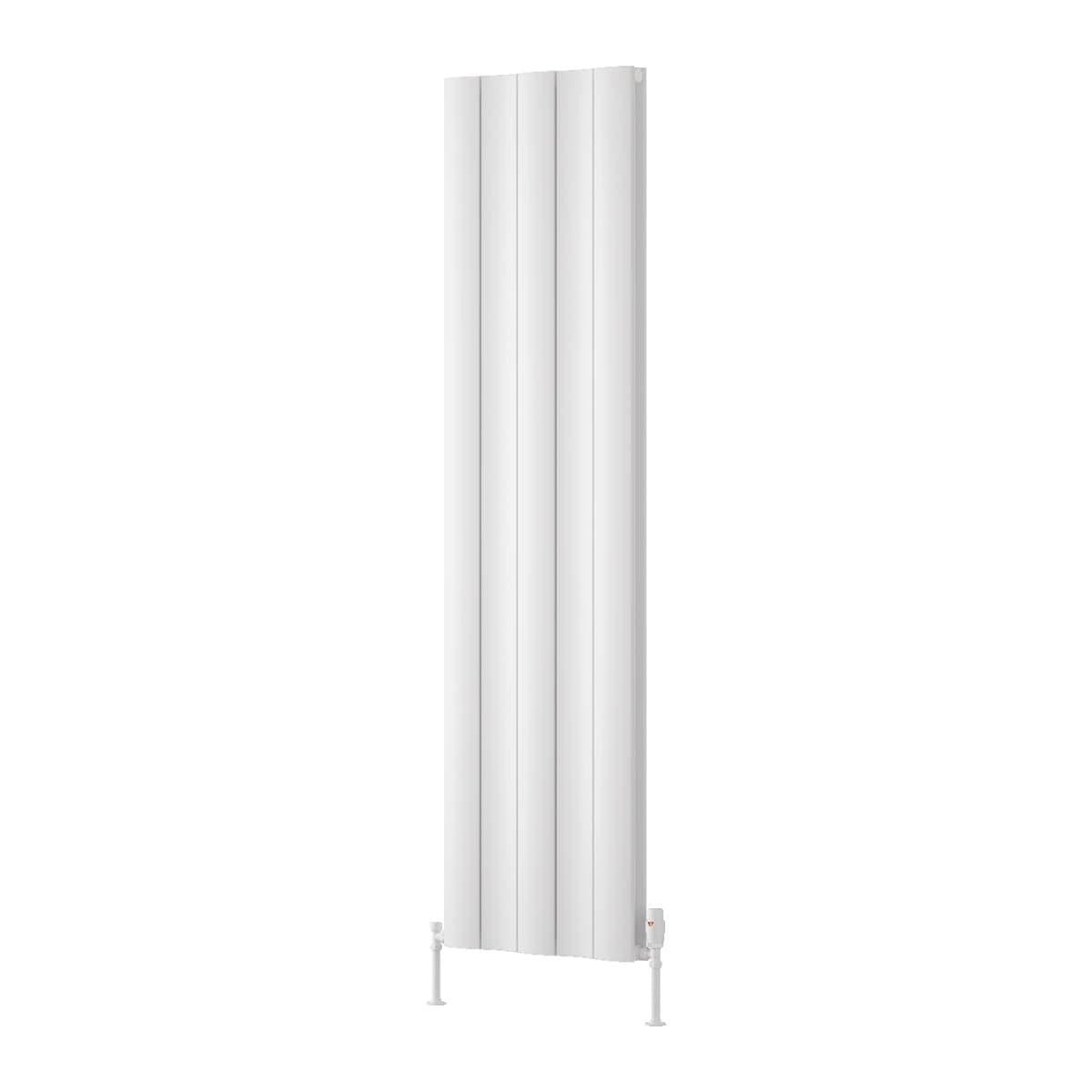 Reina Panel Radiator Reina Gio Aluminium Vertical Double Panel Central Heating Designer Radiator 1800 x 470mm / White
