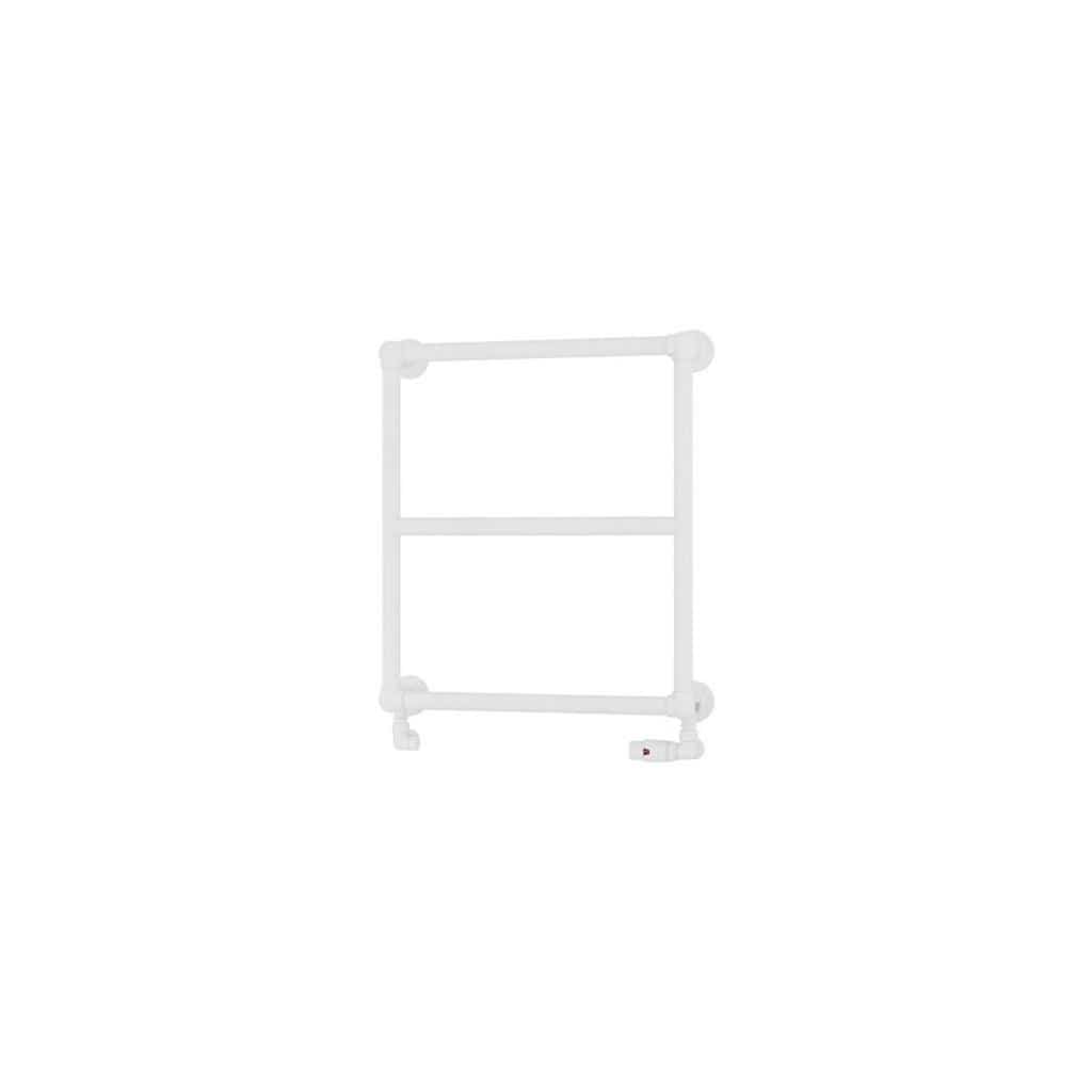 Eastbrook Traditional Towel Rail Eastbrook Stour Vertical Traditional Heated Towel Rail - 690 x 600 in Matt White