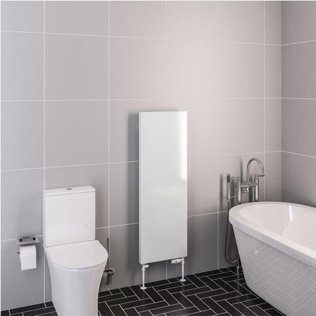 Eastbrook Flat Panel Radiator Eastbrook Wingrave Flat Panel Radiator In Gloss White 1200 x 310mm / Electric Only