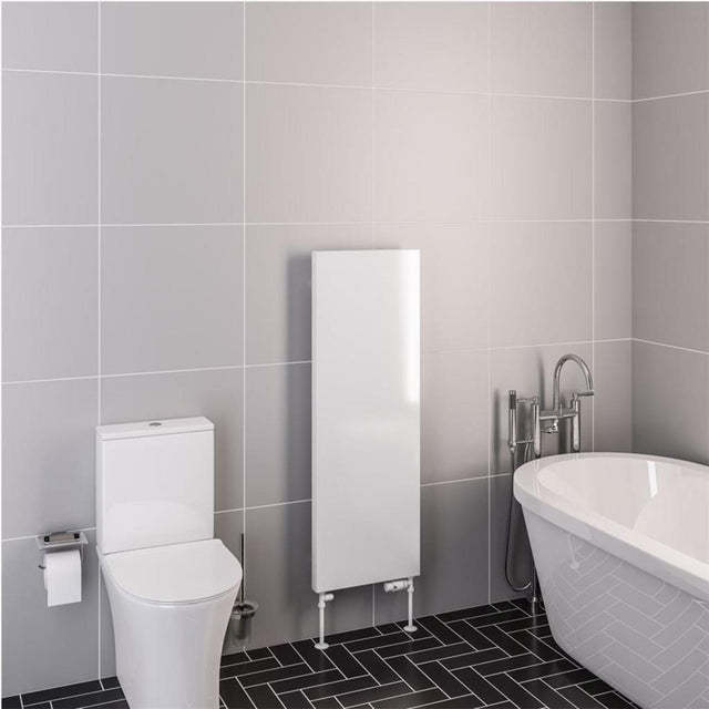 Eastbrook Flat Panel Radiator Eastbrook Wingrave Flat Panel Radiator In Gloss White 1200 x 310mm / Electric Only