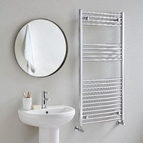 Vogue Combes Curved Ladder Towel Rail in Chrome