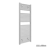 Tissino Ladder Rails Tissino Hugo2 Designer Towel Radiator in Mount Blanc 1212 x 400 / Central Heating
