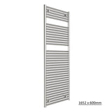 Tissino Ladder Rails Tissino Hugo2 Designer Towel Radiator in Chrome 1652 x 600 / Central Heating