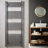 Redroom Ladder Rails Redroom Elite Straight Vertical Heated Towel Rail in Anthracite
