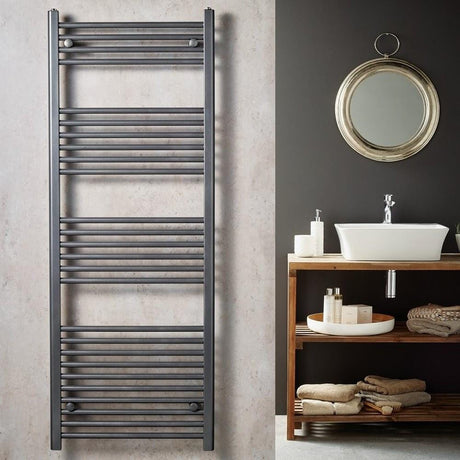 Redroom Ladder Rail Redroom Elite Straight Vertical Heated Towel Rail in Anthracite