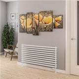 Eastbrook Designer Towel Radiator Eastbrook Murano Horizontal Designer Radiator in Gloss White 600 x 1200mm