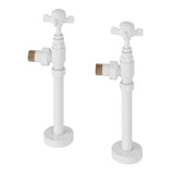 Totally Rads Radiator Valve Eastbrook Traditional Angled Manual Radiator Valve and Tail (Pair) Gloss White