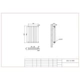 Aquarius Bathrooms Column Radiator Aquarius Athens Horizontal Double Column Radiator