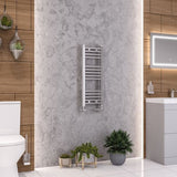 Eastbrook Ladder Rails Eastbrook Wendover Straight Heated Towel Rail in Chrome 800 x 300mm / Electric Only