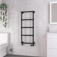 Eastbrook Traditional Towel Rail Eastbrook Stour Vertical Traditional Heated Towel Rail in Matt Black