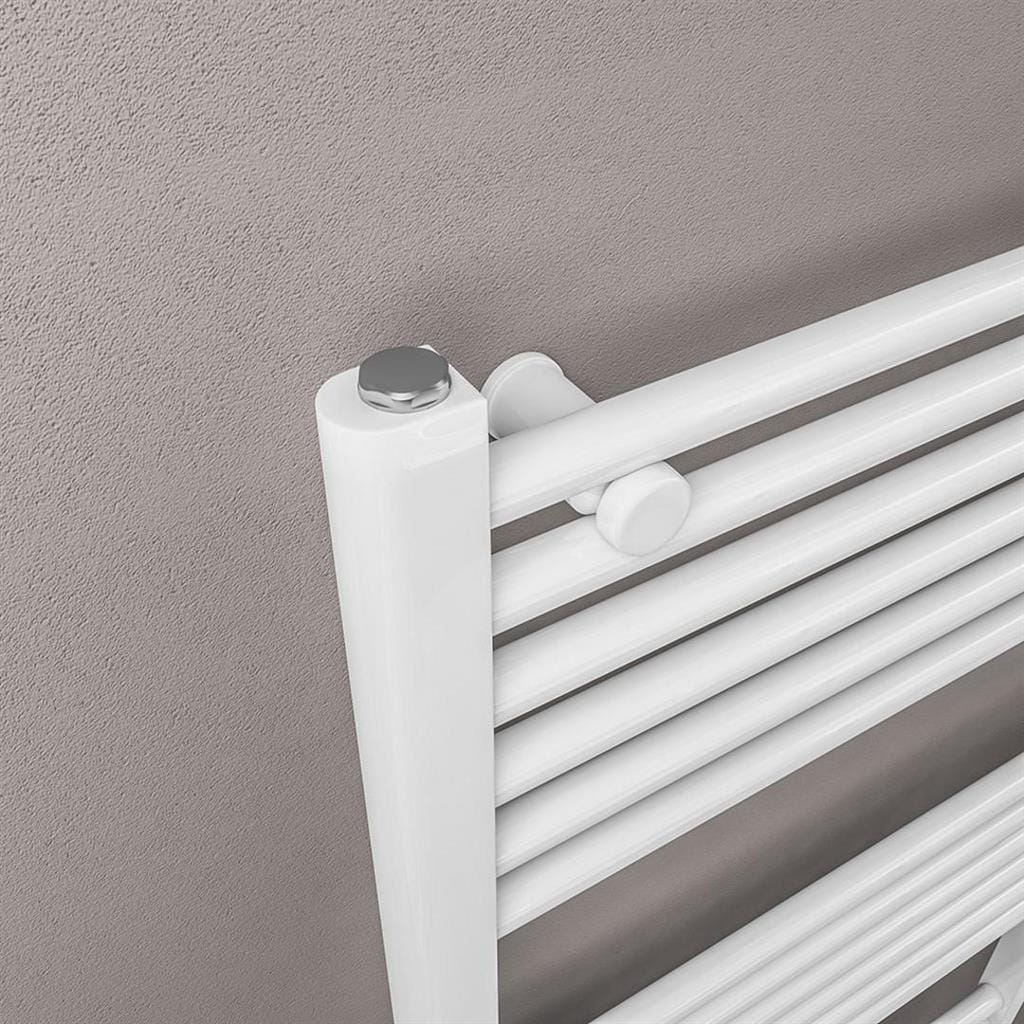 Eastbrook Ladder Rail Eastbrook Westward Vertical Straight Heated Towel Rail - 600 x 600mm - Gloss White