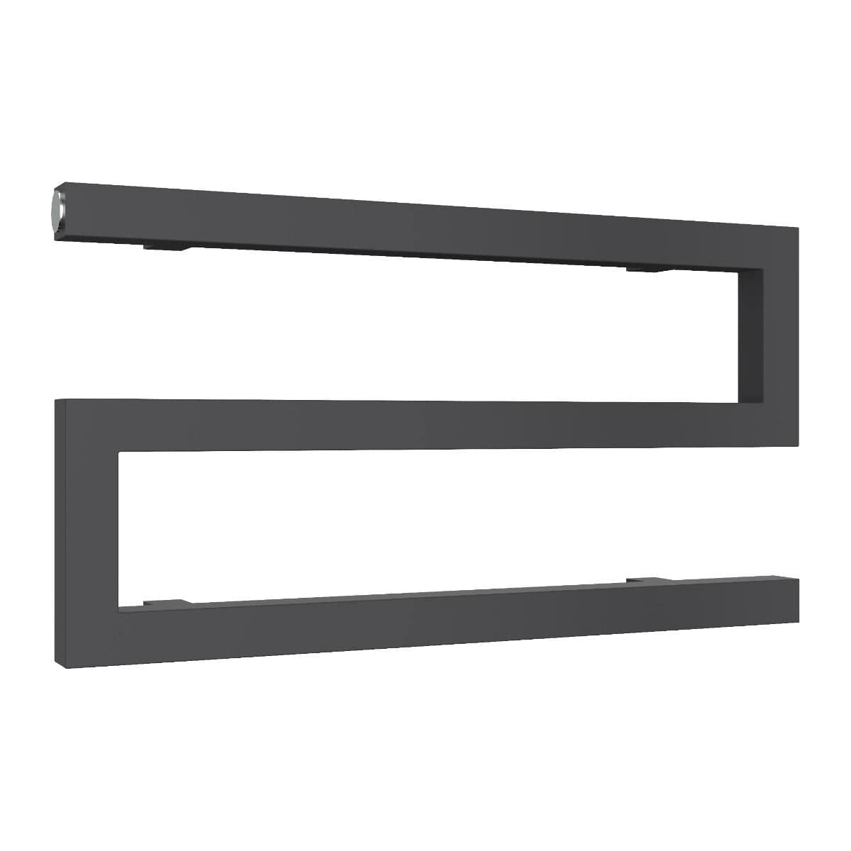 Reina Designer Towel Radiator Reina Serpe S-Shaped Central Heating Towel Radiator 270 x 500mm / Anthracite