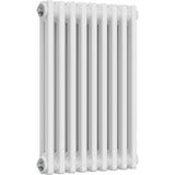 Aquarius Bathrooms Column Radiator Aquarius Foundry Horizontal 2 Column Radiator in White 600mm x 425mm