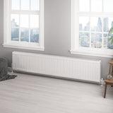 Aquarius Bathrooms Type 22 Aquarius Type 22 Compact Panel Radiator in Gloss White 400 x 2000mm