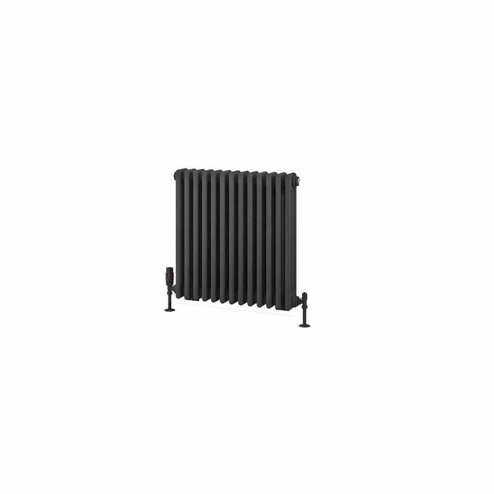 Eastbrook Column Radiator Eastbrook Rivassa Traditional 3 Column Radiator in Matt Anthracite