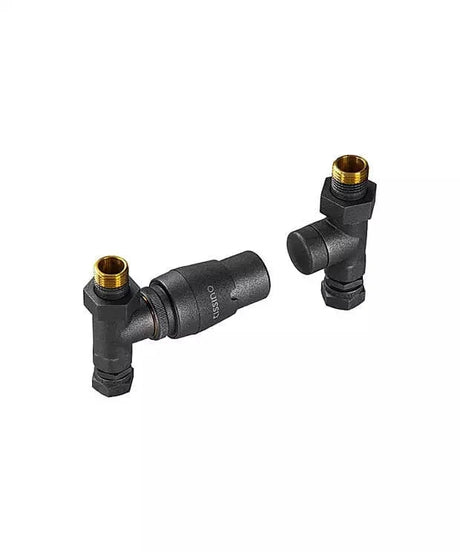 Tissino Tissino Hugo2 - Straight Valves with Thermostatic Head - Anthracite - THU-303-AN
