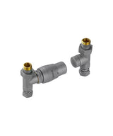 Tissino Hugo2 - Straight Valves with Thermostatic Head - Lusso Grey - THU-303-LG