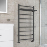 Eastbrook Designer Towel Radiator Eastbrook Launton Straight Vertical Heated Towel Rail in Matt Anthracite