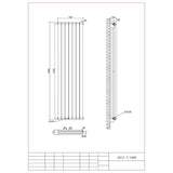 Aquarius Bathrooms Column Radiator Aquarius Athens Double Vertical Column Radiator