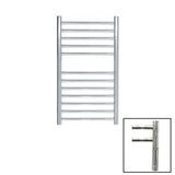 JIS Ladder Rail JIS Sussex Ouse Vertical Stainless Steel Heated Towel Rail 700 x 400mm / Electric Only with Cylindrical Adjustable Element / Polished Chrome