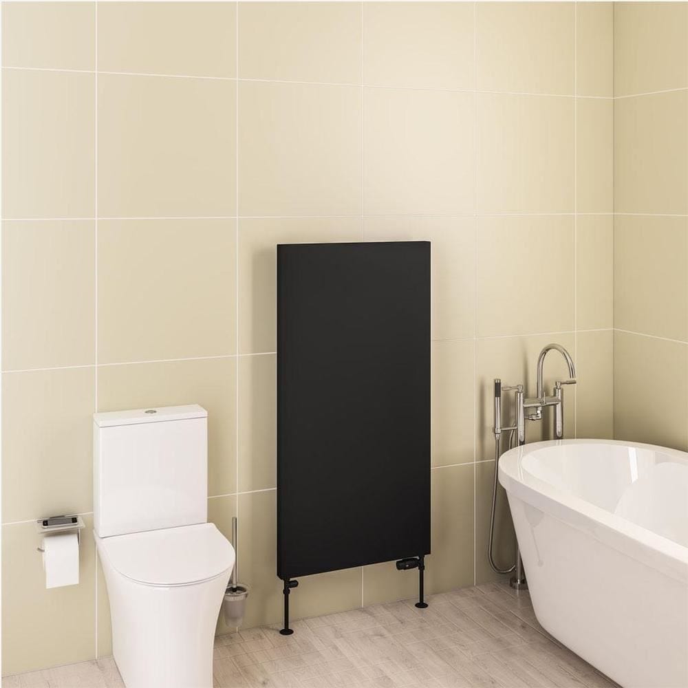 Eastbrook Flat Panel Radiator Eastbrook Wingrave Flat Panel Radiator In Matt Black 1200 x 610 / Central Heating