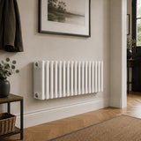 Aquarius Bathrooms Column Radiator Aquarius Foundry Horizontal 6 Column Radiator in White 300mm x 830mm