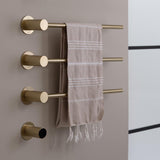 JTP Designer Towel Rail JTP Onyx Electric Designer Towel Radiator Brushed Brass