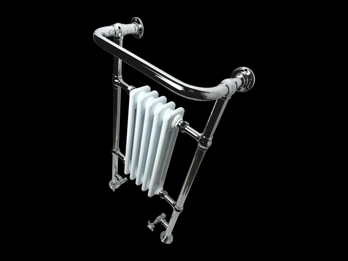 Imperial Radiators Imperial Malmo 5 Bar Traditional Radiator - 960 x 538 - Chrome/White ...