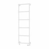 Eastbrook Traditional Towel Rail Eastbrook Stour Vertical Traditional Heated Towel Rail in Matt White 1550 x 500 / Electric Only