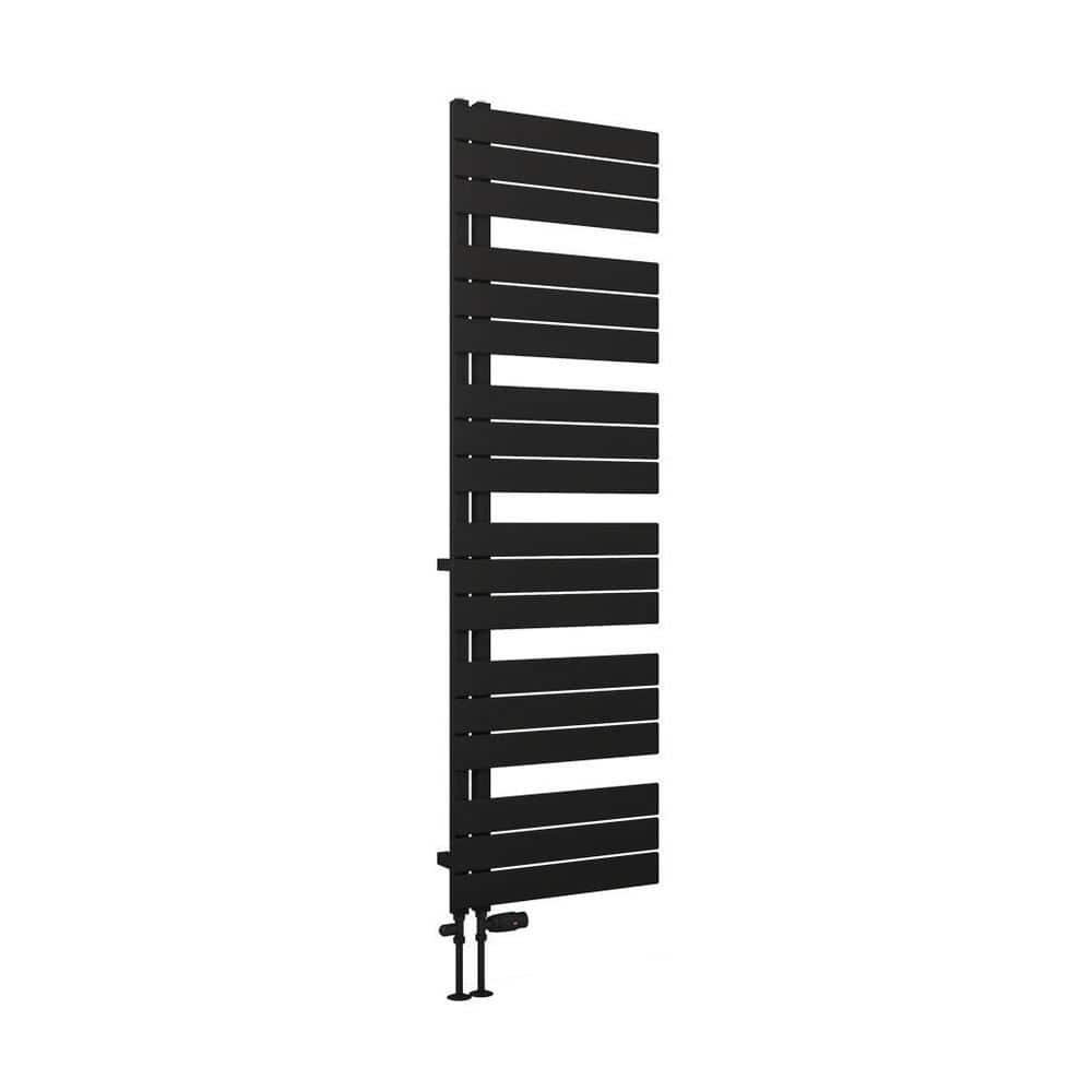 Eastbrook Designer Towel Radiator Eastbrook Helmsley Straight Vertical Designer Towel Rail in Matt Black