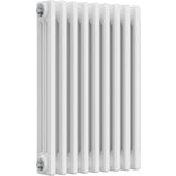 Aquarius Bathrooms Column Radiator Aquarius Foundry Horizontal 3 Column Radiator in White 600mm x 425mm