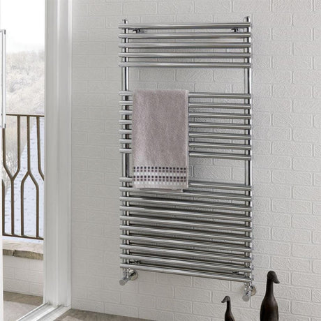 Eastbrook Ladder Rail Eastbrook Biava Double Tube On Tube Heated Towel Rail - 1200mm x 500mm - Chrome