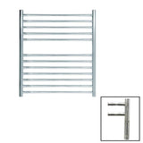 JIS Ladder Rail JIS Sussex Ouse Vertical Stainless Steel Heated Towel Rail 700 x 620mm / Electric Only with Cylindrical Adjustable Element / Polished Chrome